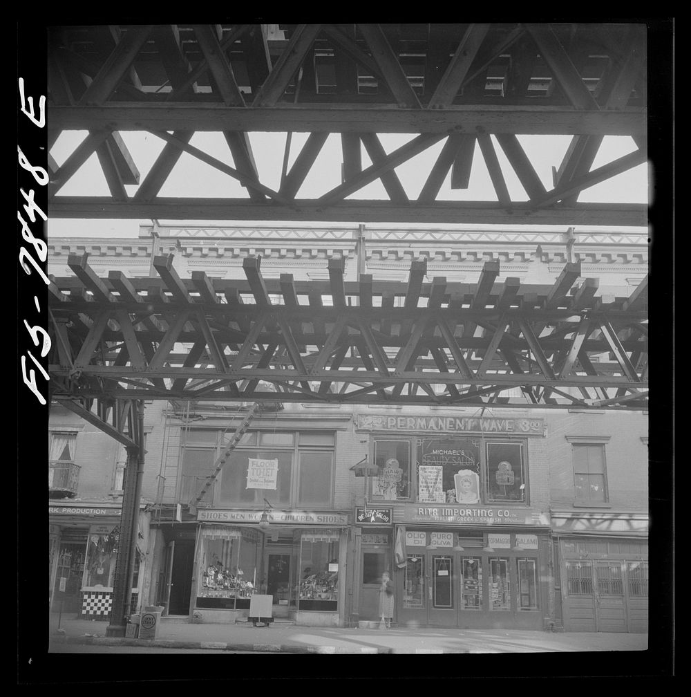 [Untitled photo, possibly related to: New York, N.Y. Second Avenue elevated railway in process of demolition between 13th…