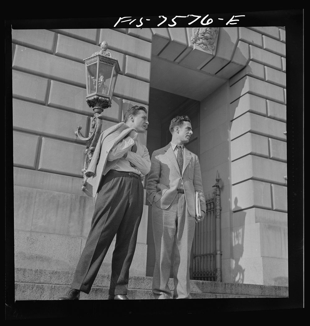 Washington, D.C. International student assembly. William C.S. Remsen, delegate from Dartmouth College, and Robert A.…
