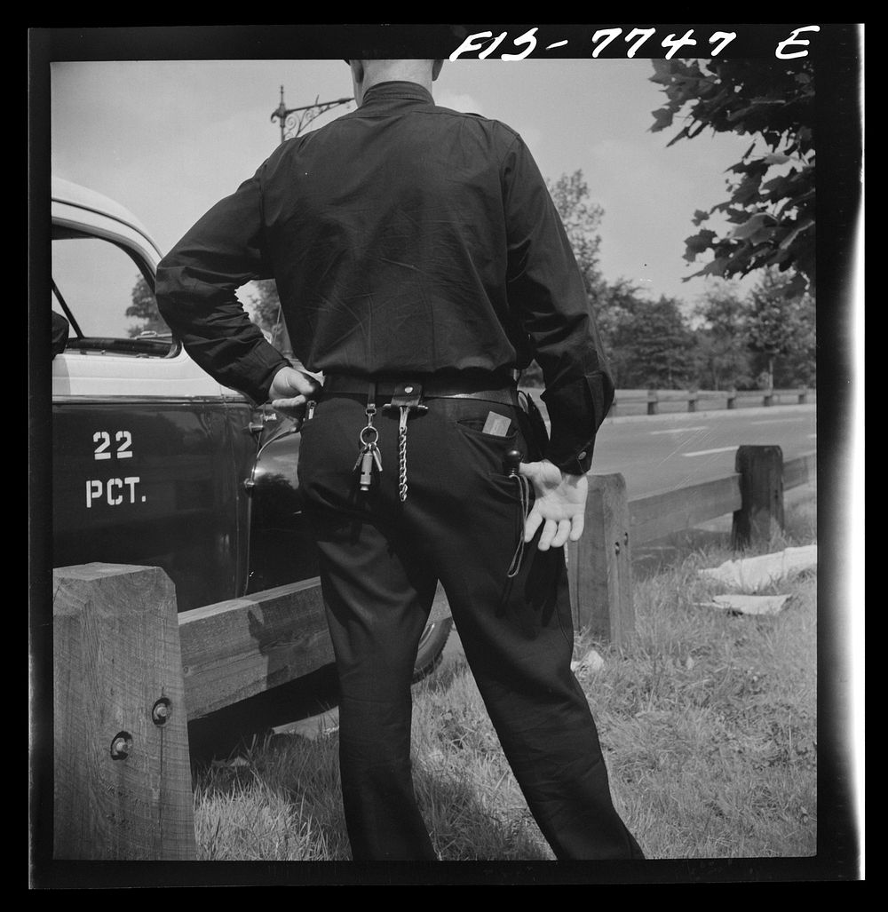 New York, New York. Irish-American policeman in Central Park. Sourced from the Library of Congress.