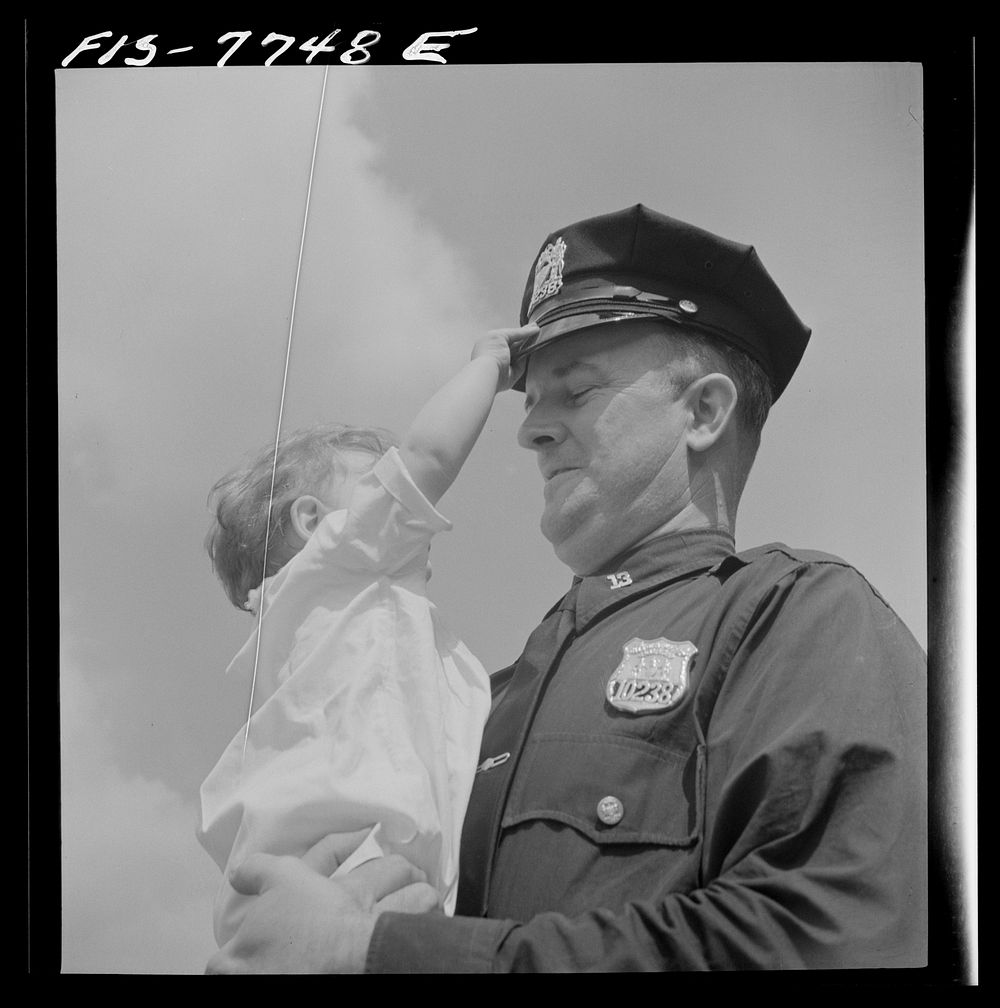 [Untitled photo, possibly related to: New York, New York. Irish-American policeman in Central Park]. Sourced from the…