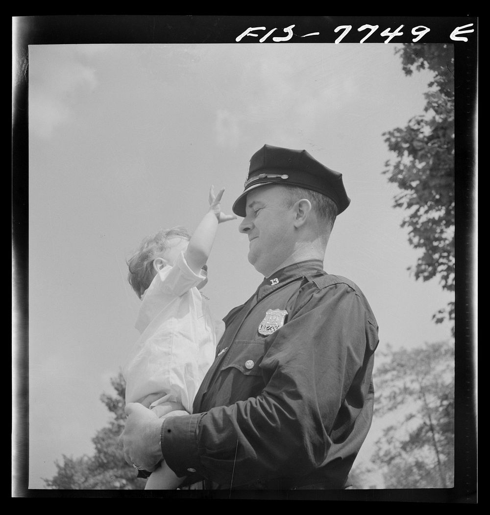 New York, New York. Irish-American policeman in Central Park. Sourced from the Library of Congress.