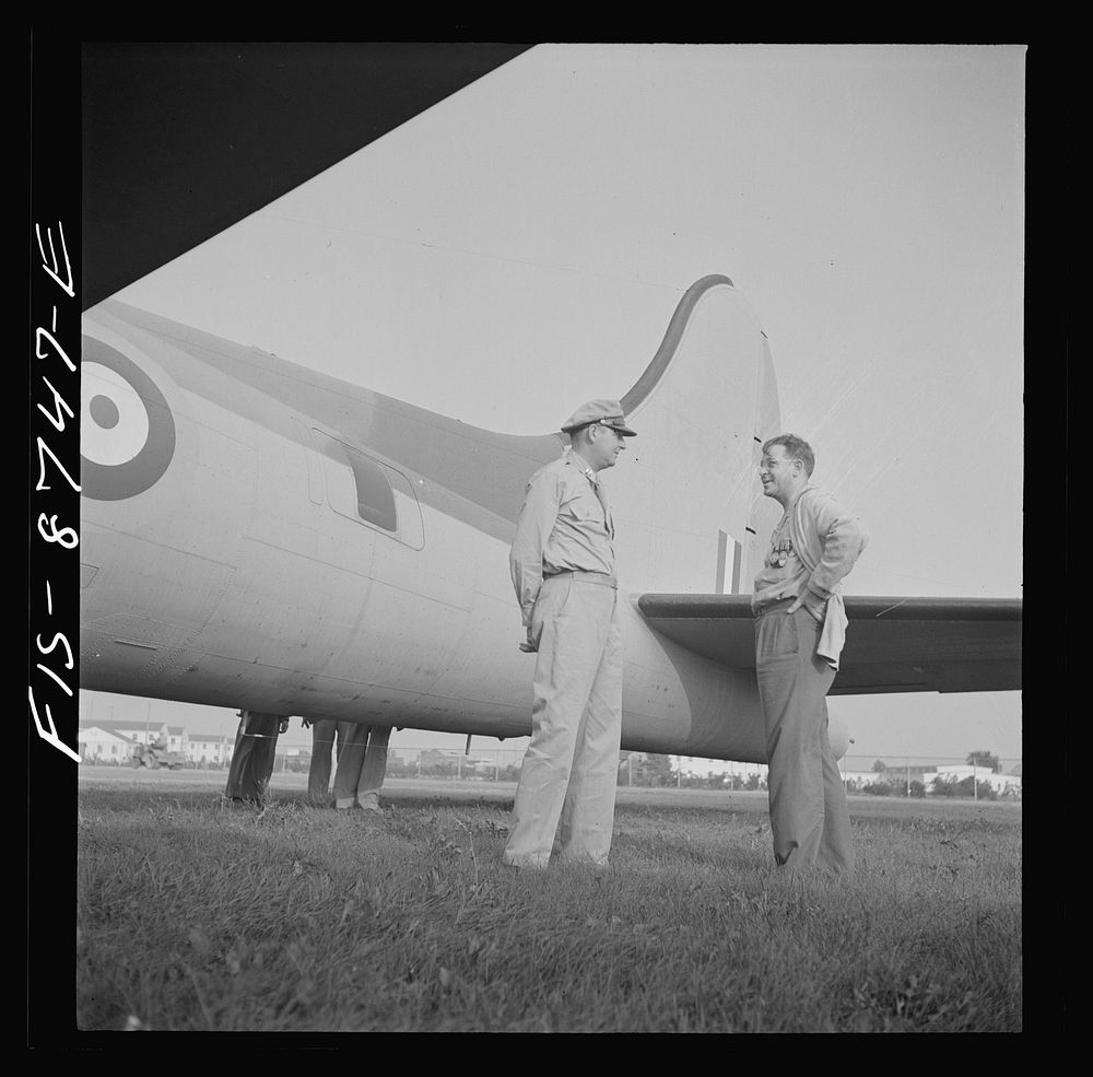 [Untitled photo, possibly related to: Wayne County Airport, a United States Army Air Corps air ferry command base sixteen…