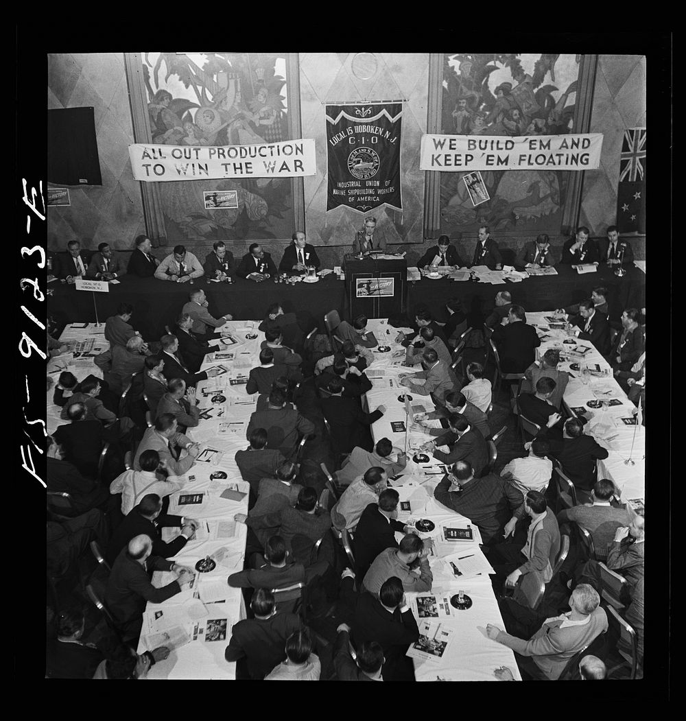New York, New York. Marine and shipbuilding workers' convention. Walter Nash, Minister of New Zealand to the United States…