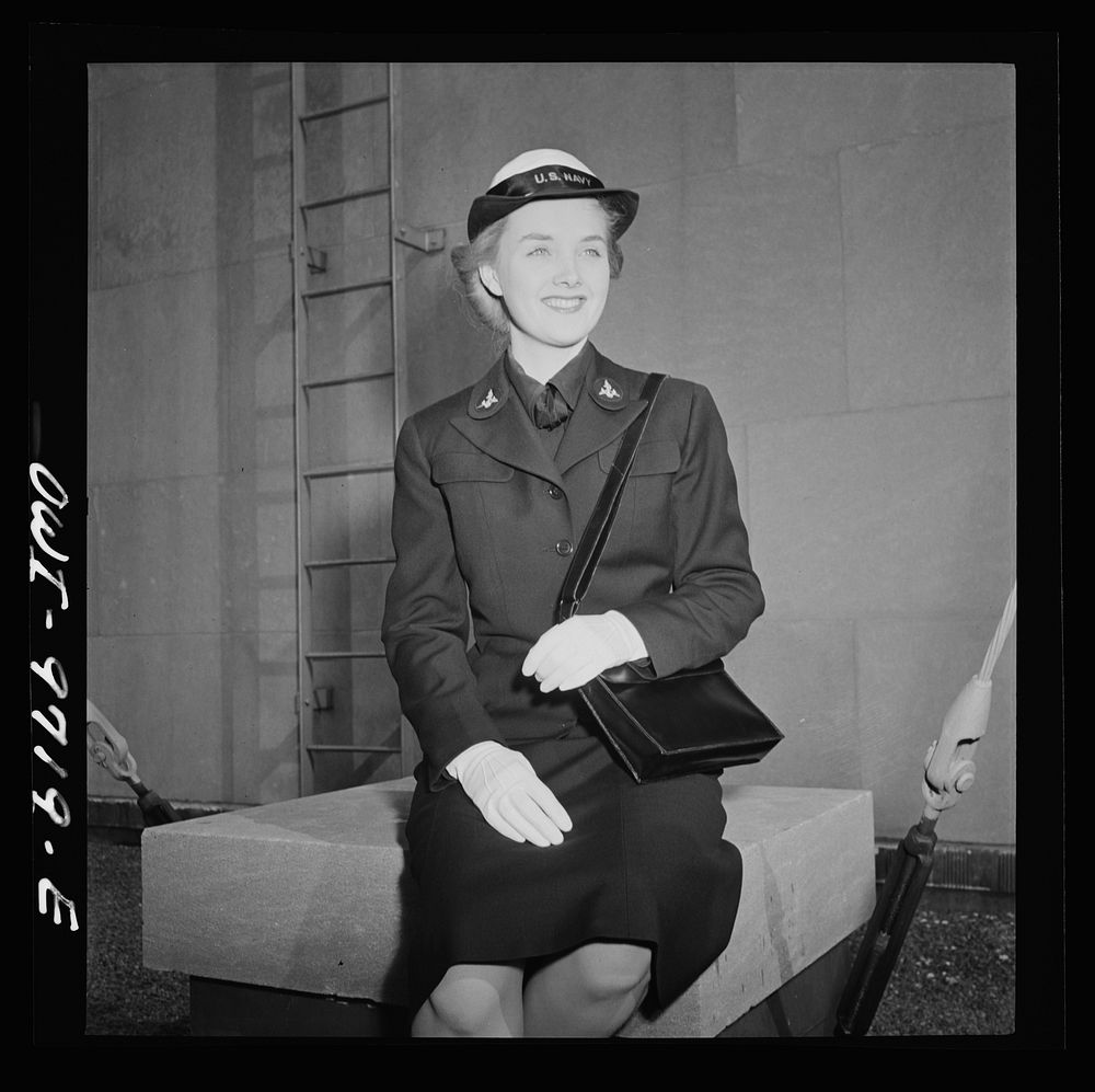 [Untitled photo, possibly related to: New York, New Yorlk. WAVE (Women Auxiliary Volunteer Emergency Service) uniform…