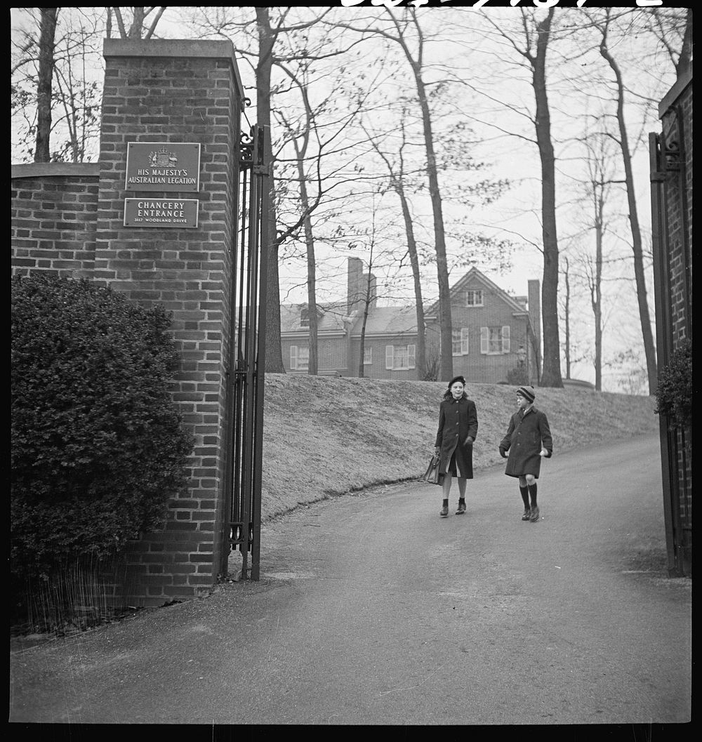 Washington, D.C. The Australian Legation. At 6:35 am the Casey children walk to the legation gate to wait for a school bus.…