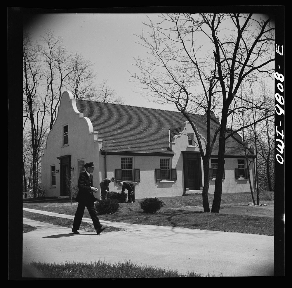 [Untitled photo, possibly related to: Washington, D.C. South African Legation on Massachusetts Avenue. Legation secretaries…