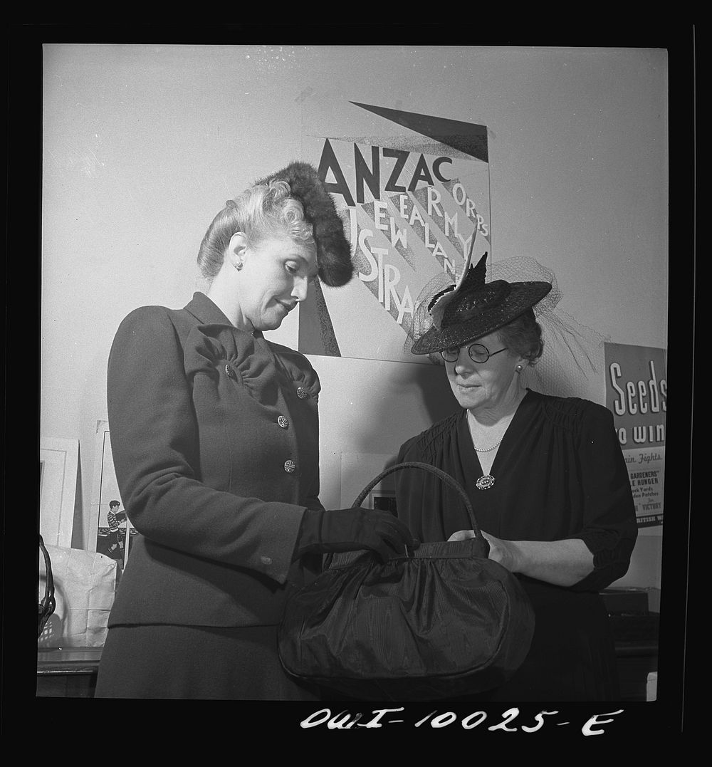 Washington, D.C. Mrs. Hurley, wife of our envoy to New Zealand (?) with Mrs. Nash, wife of the minister from New Zealand…