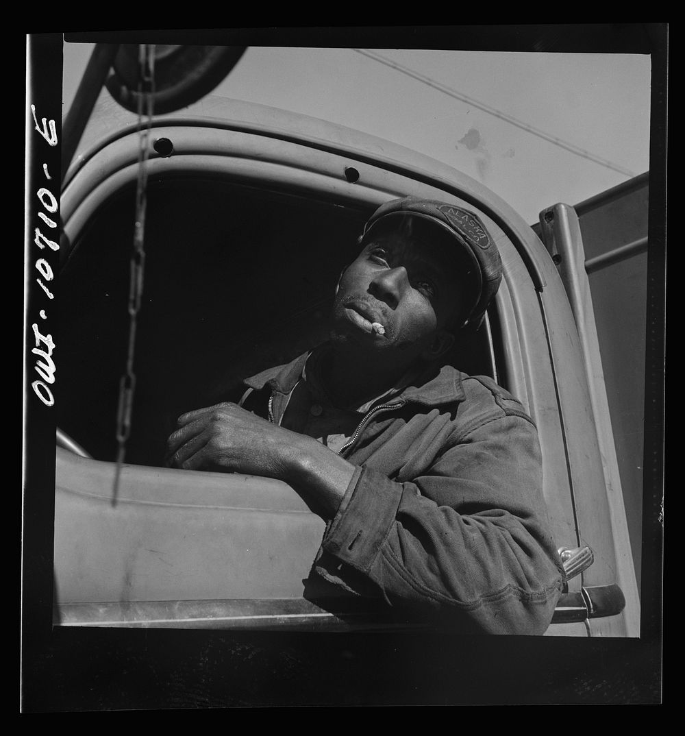 Washington, D.C. Truck driver for the Alaska Coal Company. Sourced from the Library of Congress.