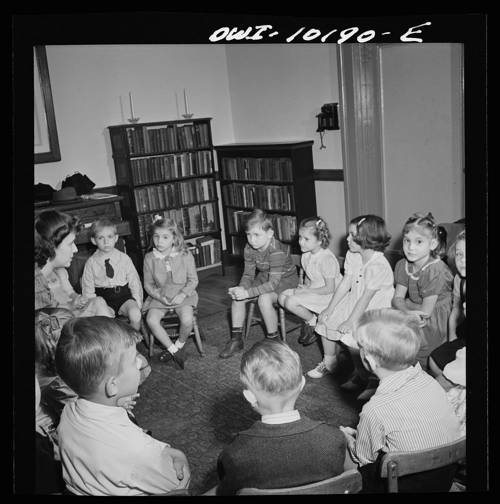 New York, New York. Sunday school class in Czech church. Sourced from the Library of Congress.