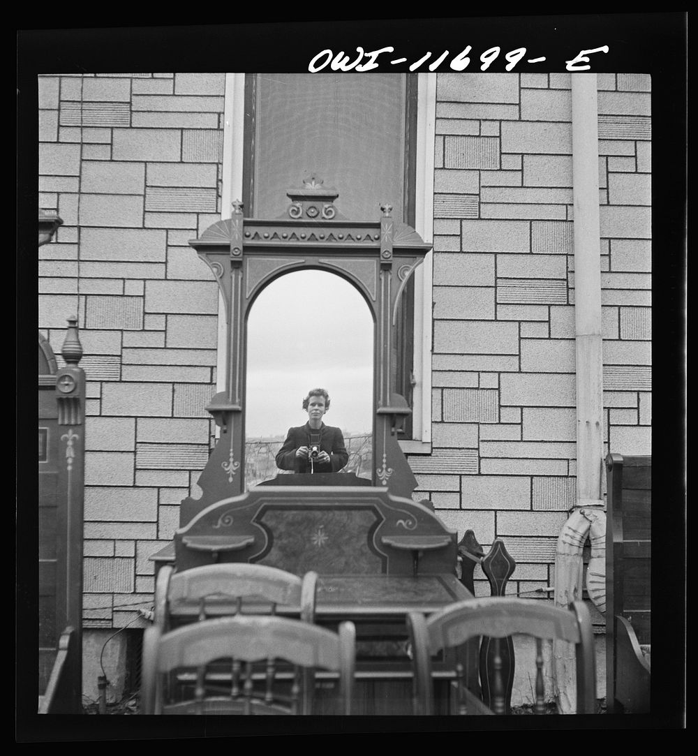 Lititz, Pennsylvania. Self-portrait at a public sale. Sourced from the Library of Congress.