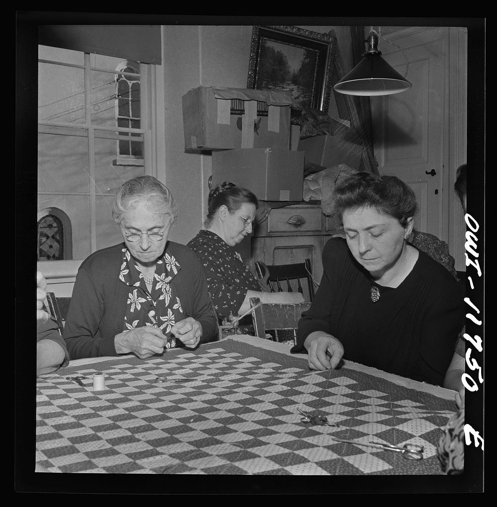 Lititz, Pennsylvania. Moravian sewing circle. Sourced from the Library of Congress.