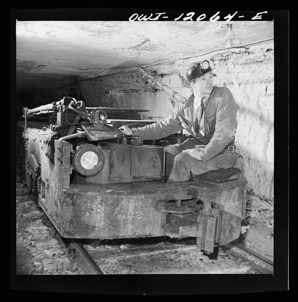 Pittsburgh, Pennsylvania (vicinity). Montour no. 4 mine of the Pittsburgh Coal Company. Electric mine engine. Sourced from…