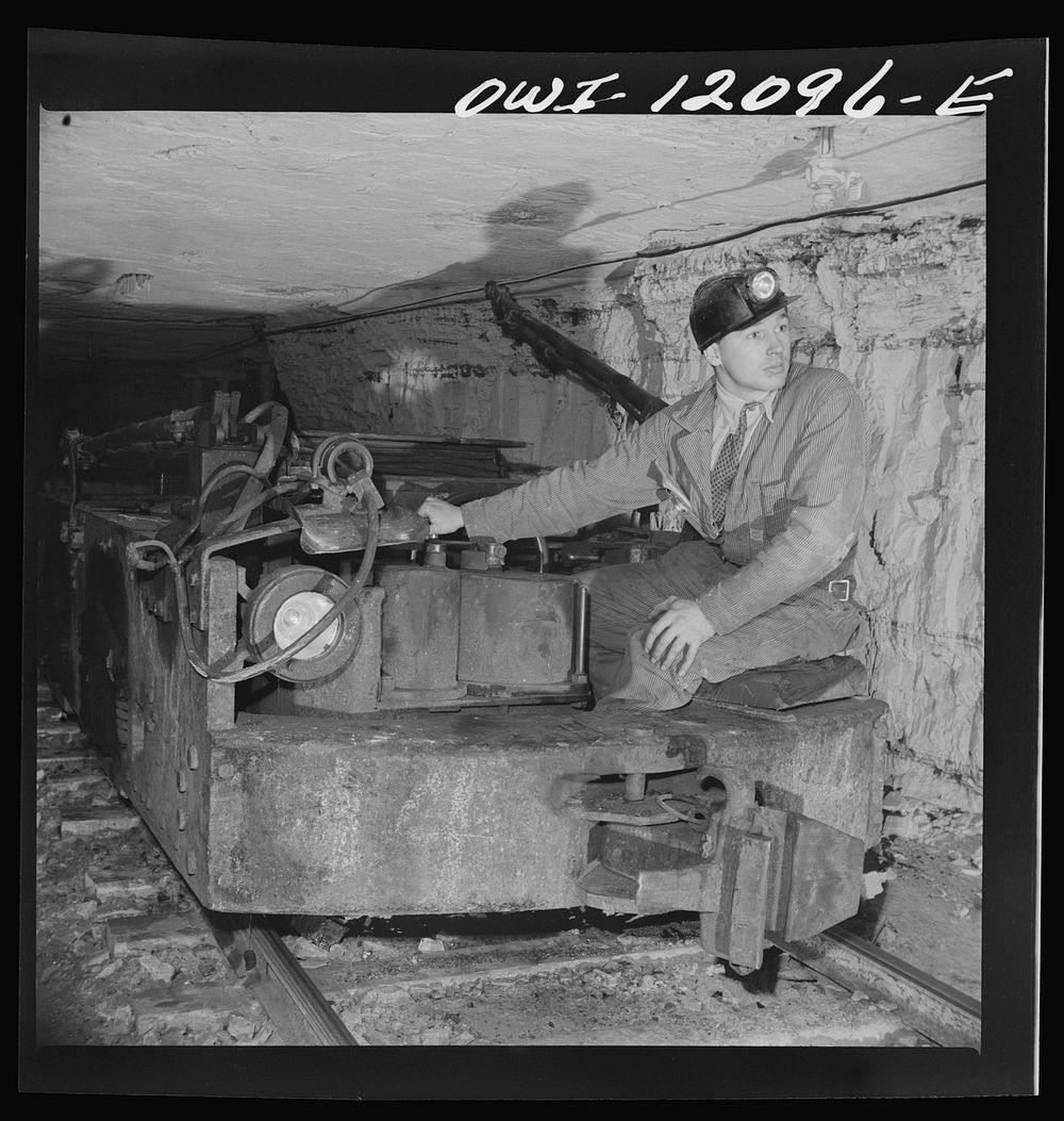 Pittsburgh, Pennsylvania (vicinity). Montour no. 4 mine of the Pittsburgh Coal Company. Electrically driven mine engine.…