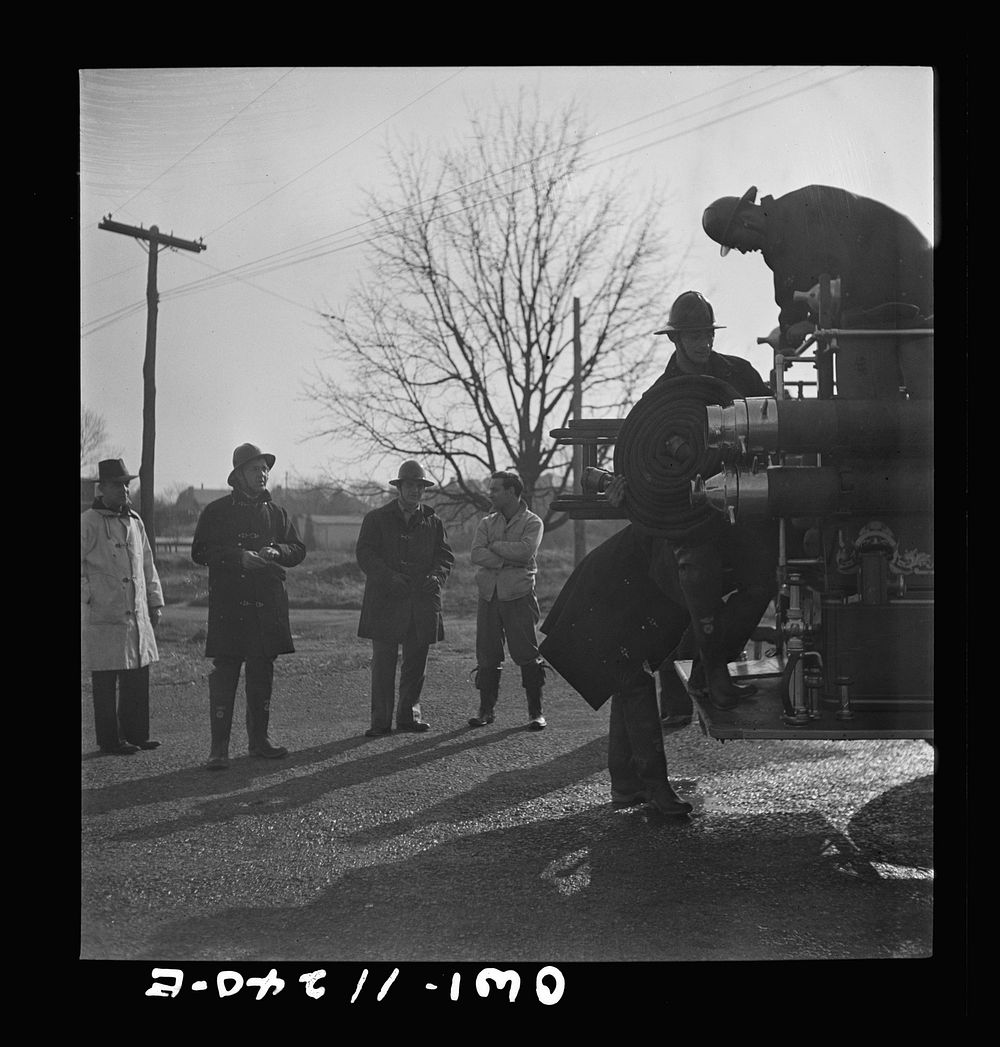 Lititz, Pennsylvania. During an air raid drill, the fire department was also called out. Sourced from the Library of…