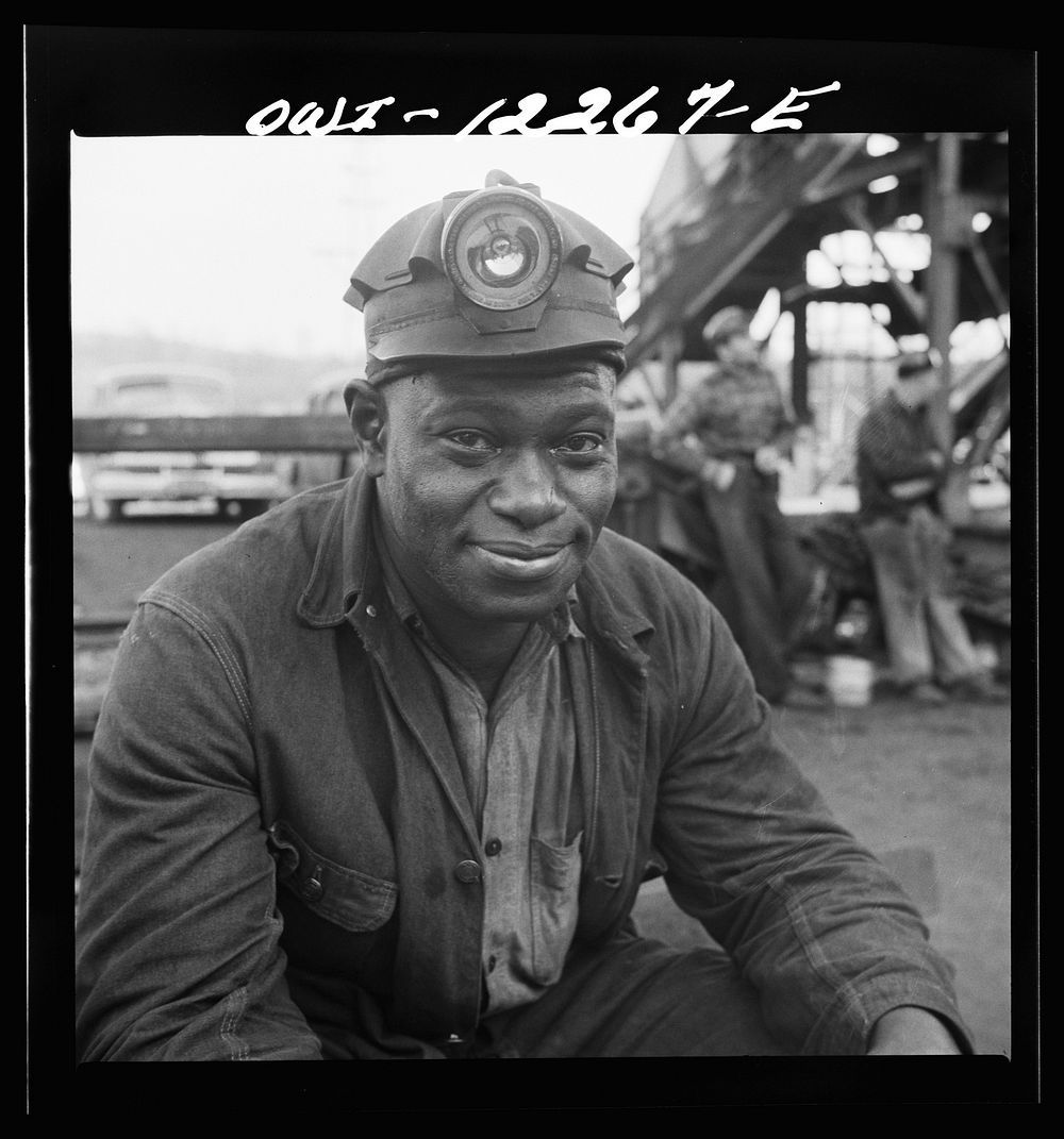 Pittsburgh, Pennsylvania (vicinity). Montour no. 4 mine of the Pittsburgh Coal Company. Coal miner waiting to go…