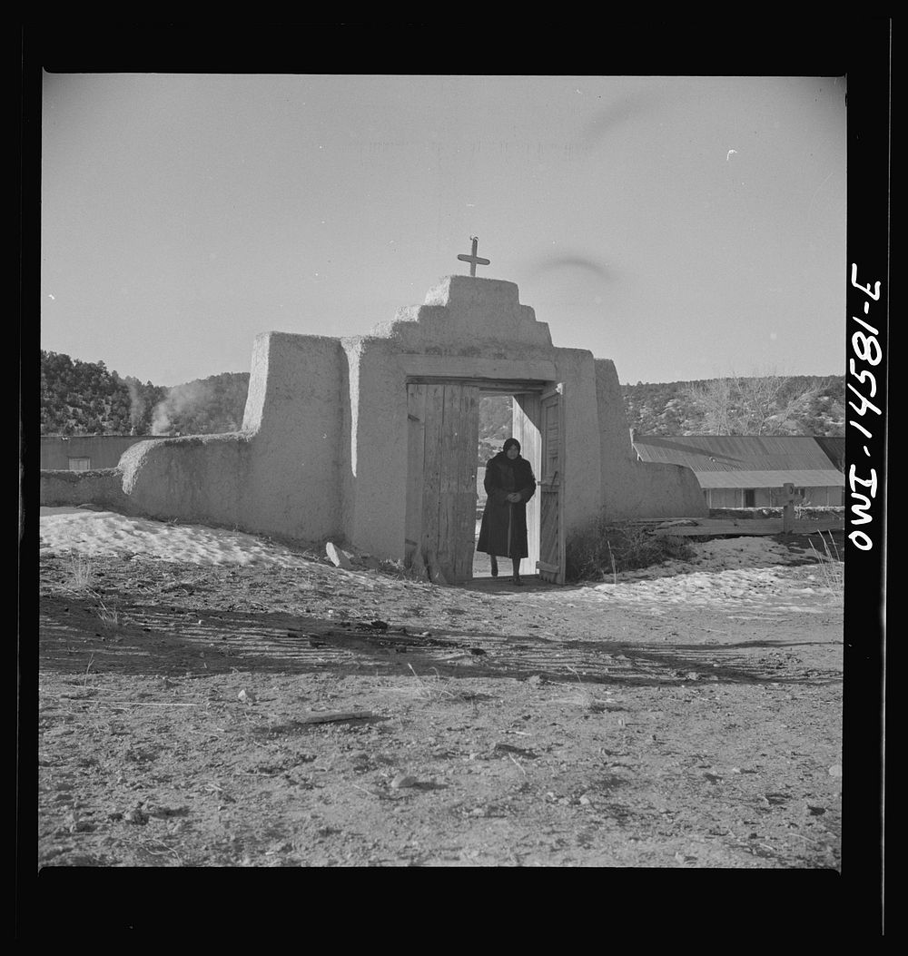 Trampas, New Mexico. Mass day at a church which was built in 1700 and is the best-preserved colonial mission in the…