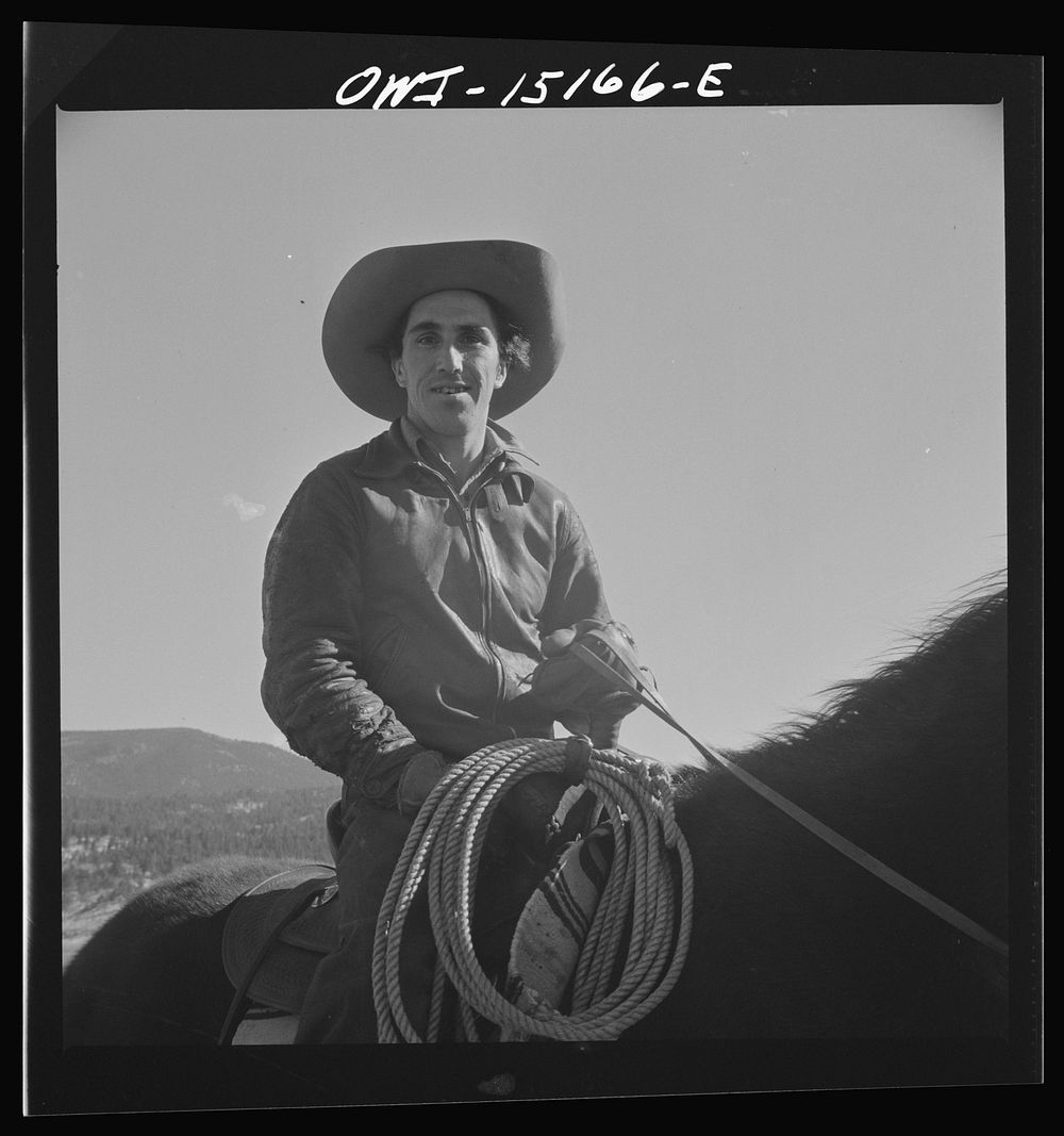 A Spanish-American rancher. Chacon, Mora County, New Mexico. Sourced from the Library of Congress.