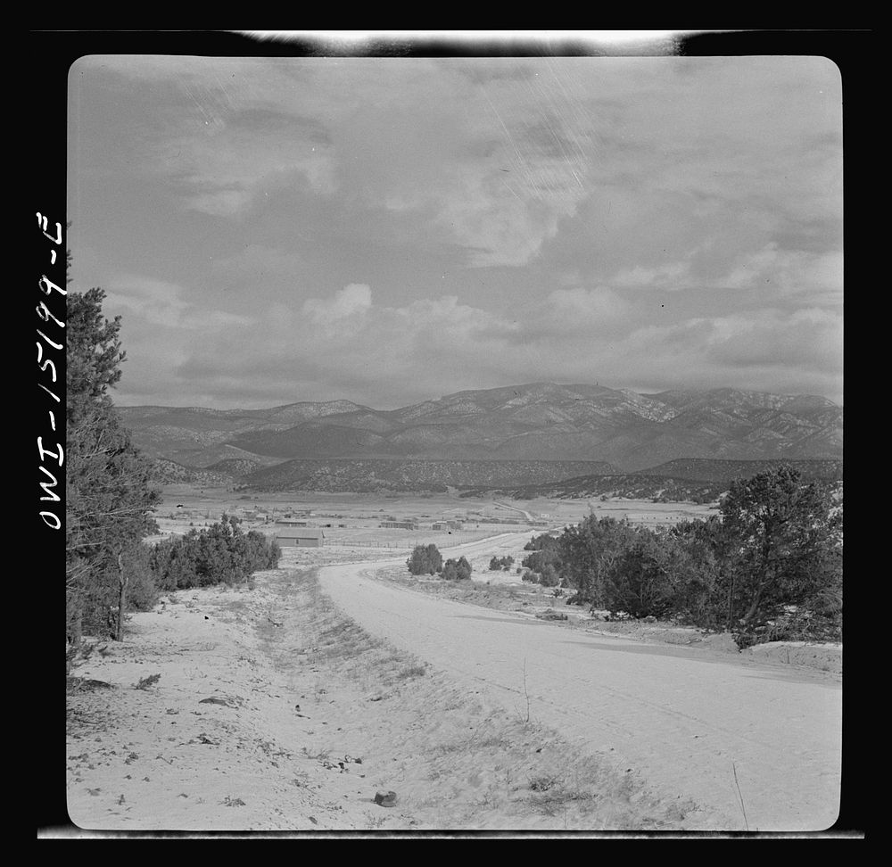 Valley of Chamisal, New Mexico. Sourced from the Library of Congress.