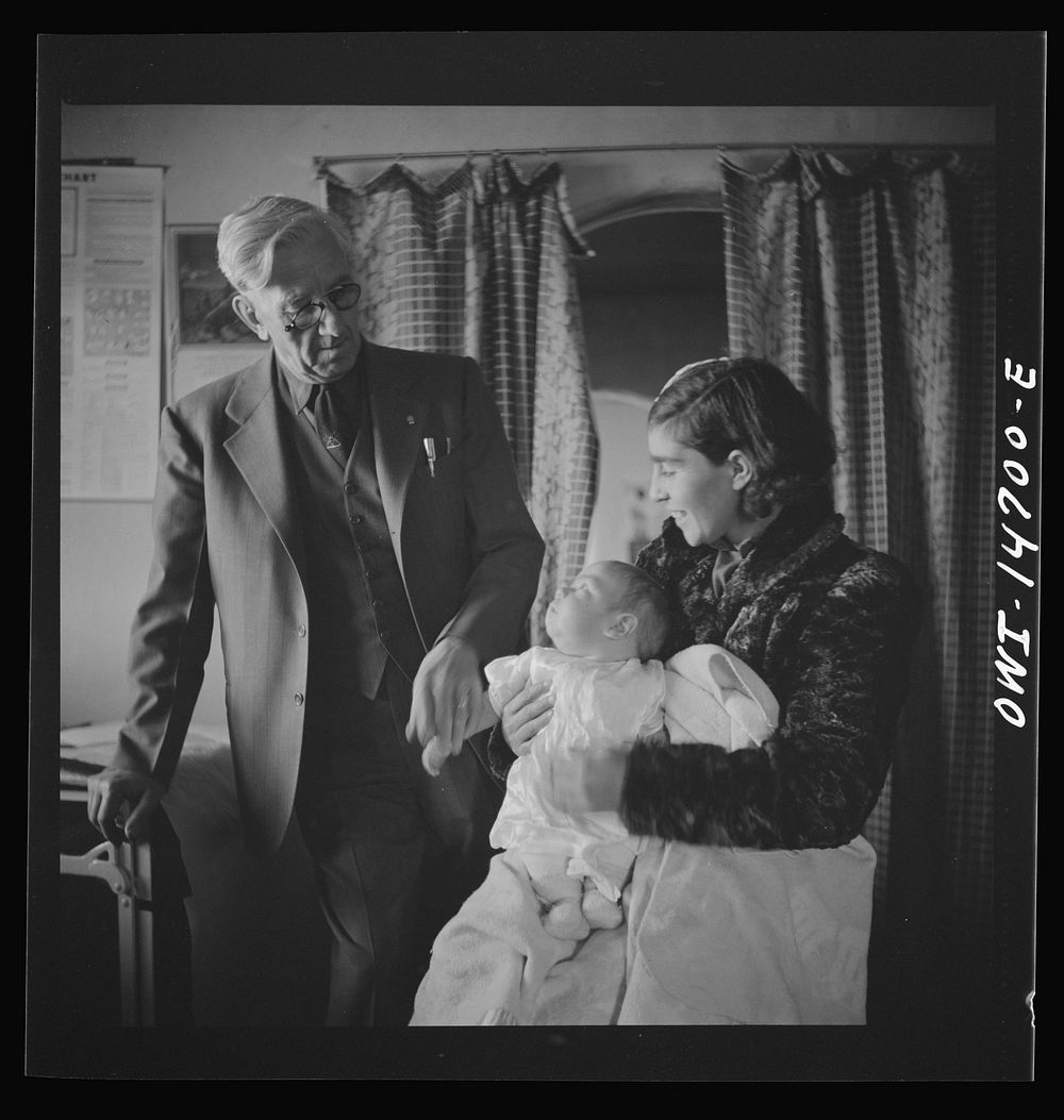 Penasco, New Mexico. Examination day at the clinic operated by the Taos County cooperative health association. Sourced from…