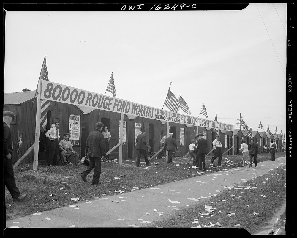 Detroit, Michigan. Election of officers to the Ford local 600, United Automobile Workers, Congress of Industrial…