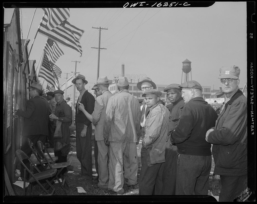 Detroit, Michigan. Election of officers to the Ford local 600, United Automobile Workers, Congress of Industrial…