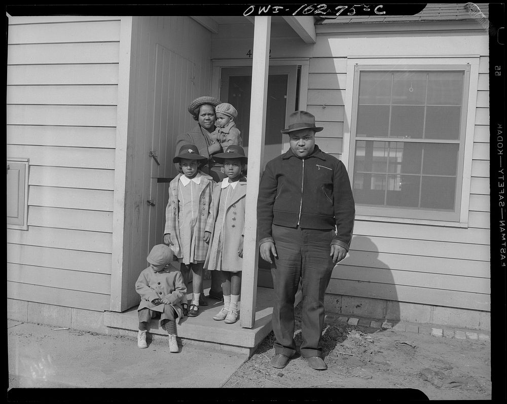 Detroit, Michigan. Typical  family at the Sojourner Truth homes. Sourced from the Library of Congress.