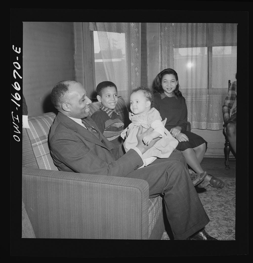 [Untitled photo, possibly related to: Detroit, Michigan. A typical  worker's family. These are conditions under which…