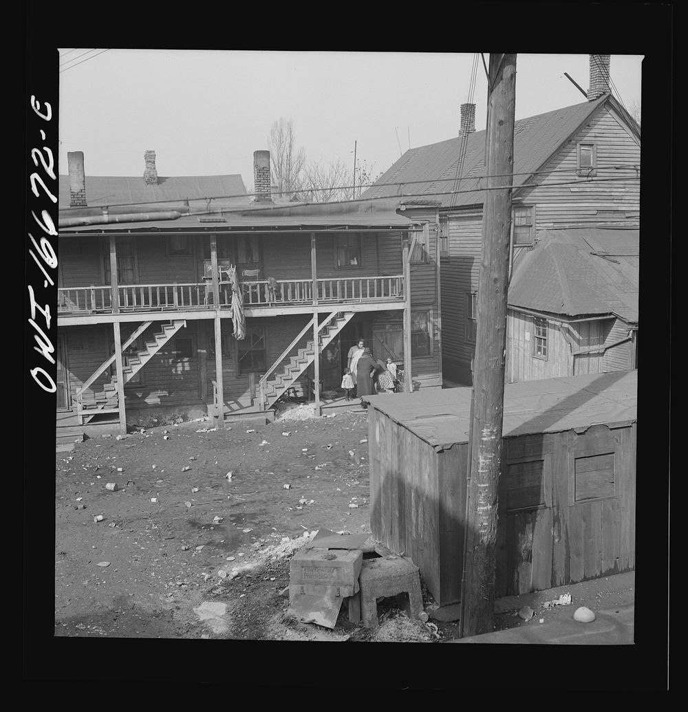 Detroit, Michigan. Typical  residence. These are conditions under which families originally lived before moving to the…
