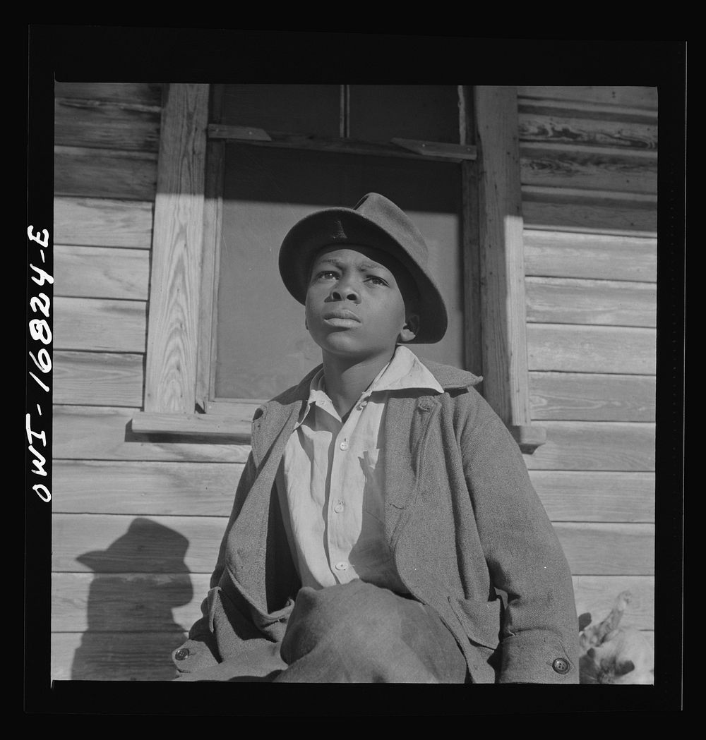 Daytona Beach, Florida. Young boy whose ambition is to become a soldier. Sourced from the Library of Congress.