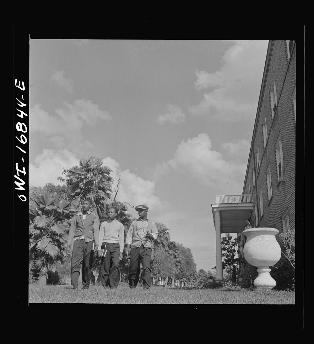 Daytona Beach, Florida. Bethune-Cookman College. Scene on the campus. Sourced from the Library of Congress.