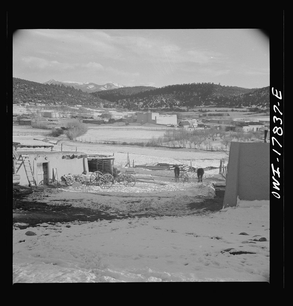 Trampas, Taos County, New Mexico. A Spanish-American village in the foothills of the Sangre de Cristo Mountains dating back…