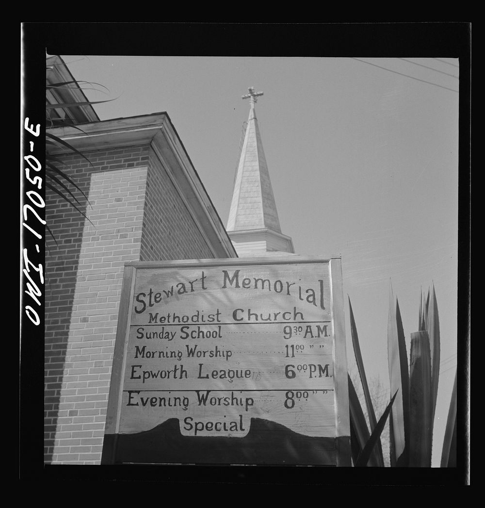 Daytona Beach, Florida.  church. Sourced from the Library of Congress.