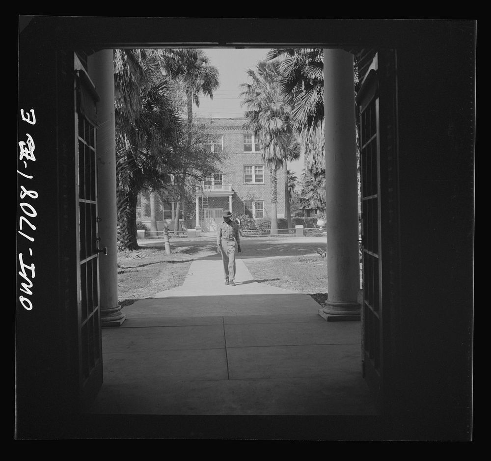 Daytona Beach, Florida. Bethune-Cookman College. View looking from the boys' to the girls' dormitory. Sourced from the…