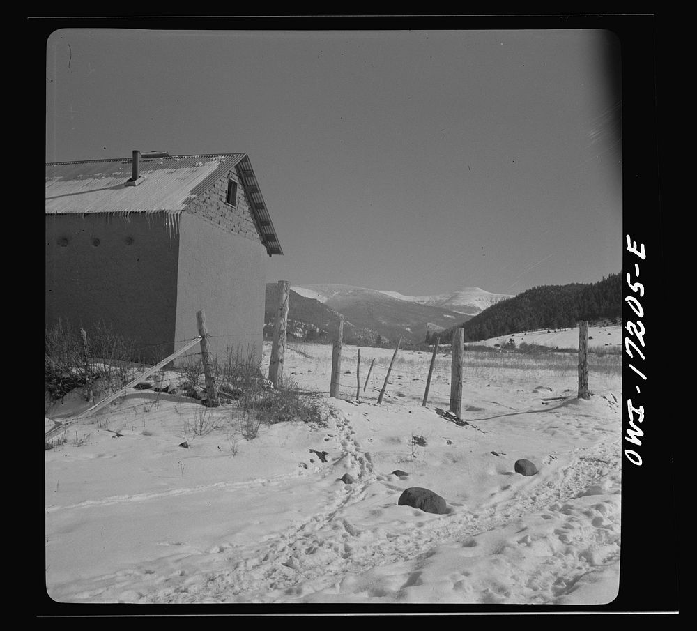 [Untitled photo, possibly related to: Penasco (vicinity), New Mexico. A corral]. Sourced from the Library of Congress.