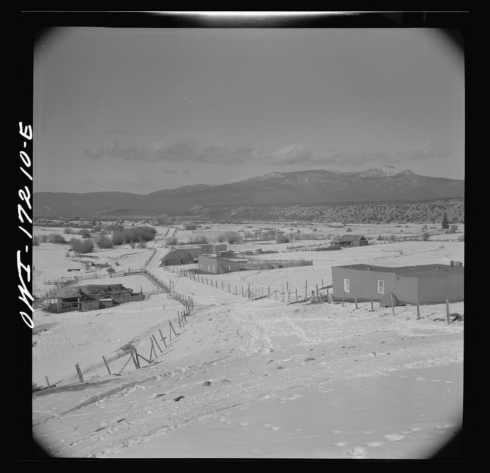 Penasco (vicinity), Taos County, New Mexico. Valley of Penasco. Sourced from the Library of Congress.