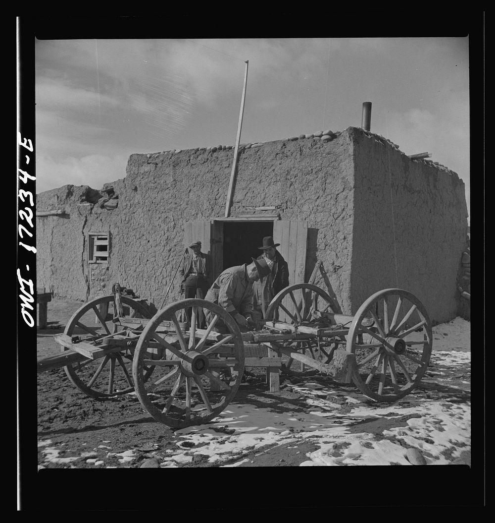 Penasco, Taos County, New Mexico. A smith shop. Sourced from the Library of Congress.