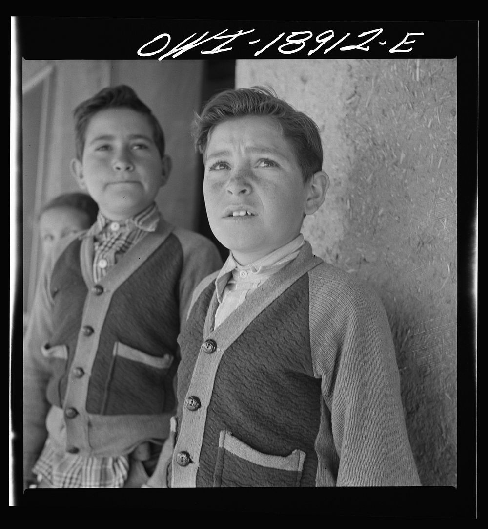 [Untitled photo, possibly related to: Los Cordovas (vicinity), Taos County, New Mexico. Sons of a Spanish-American…