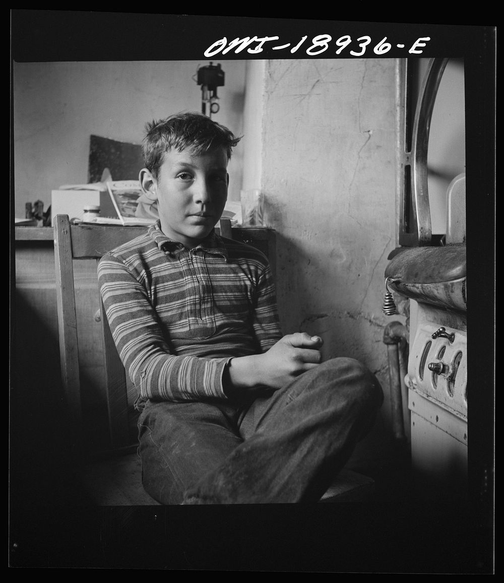 Moreno Valley, Colfax County, New Mexico. One of the Mutz boys on the cattle ranch in the Rocky Mountains. Sourced from the…