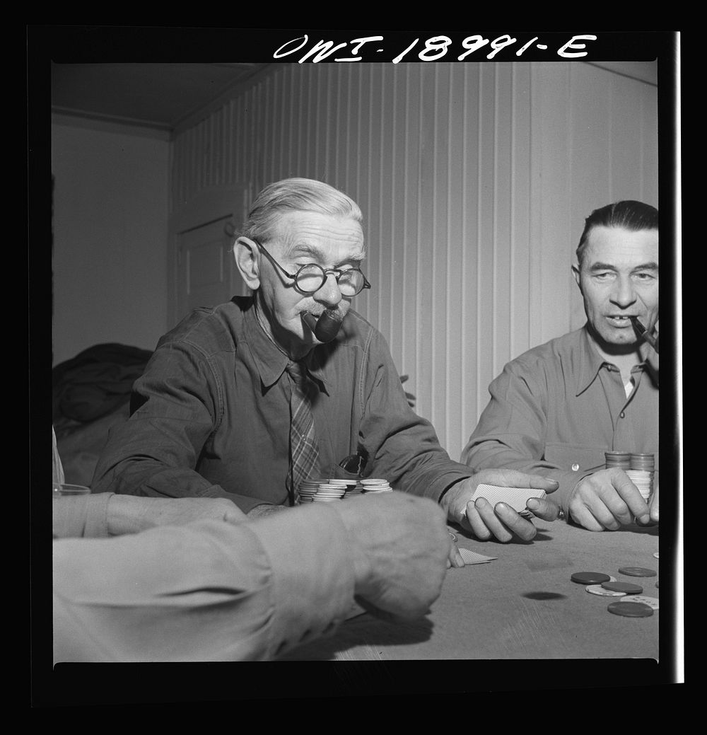 [Untitled photo, possibly related to: Moreno Valley, Colfax County, New Mexico. A poker party at George Turner's ranch].…