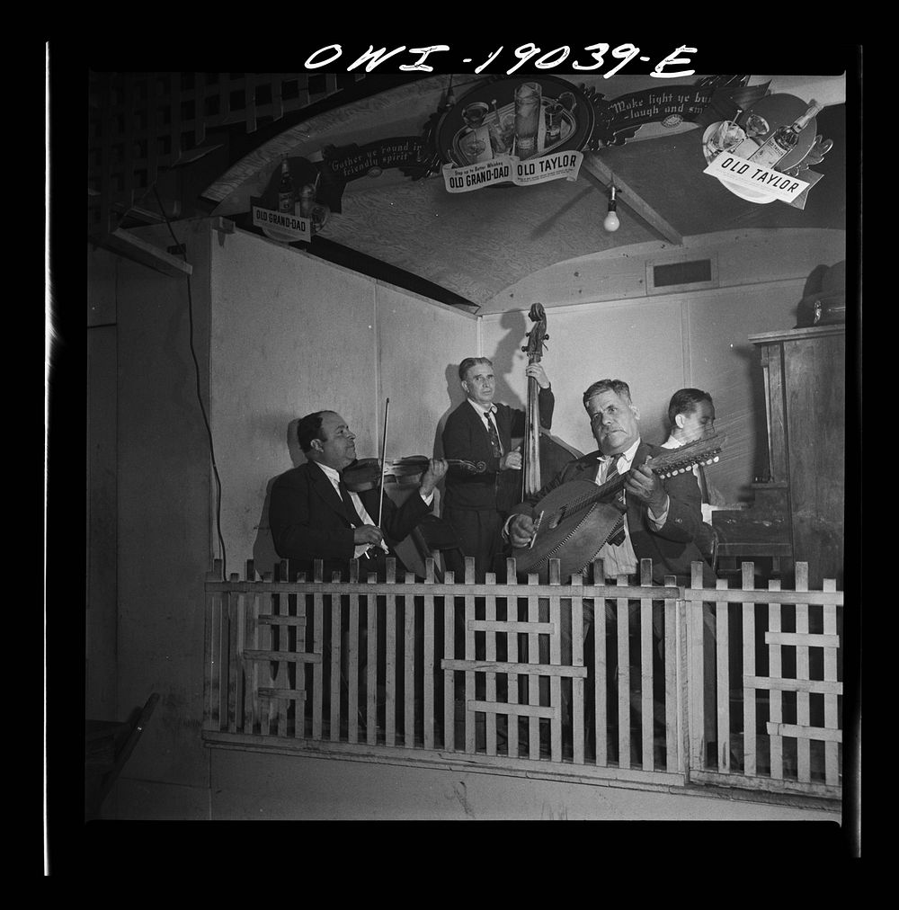 Albuquerque, New Mexico. Spanish-American native orchestra in a dance hall. Sourced from the Library of Congress.
