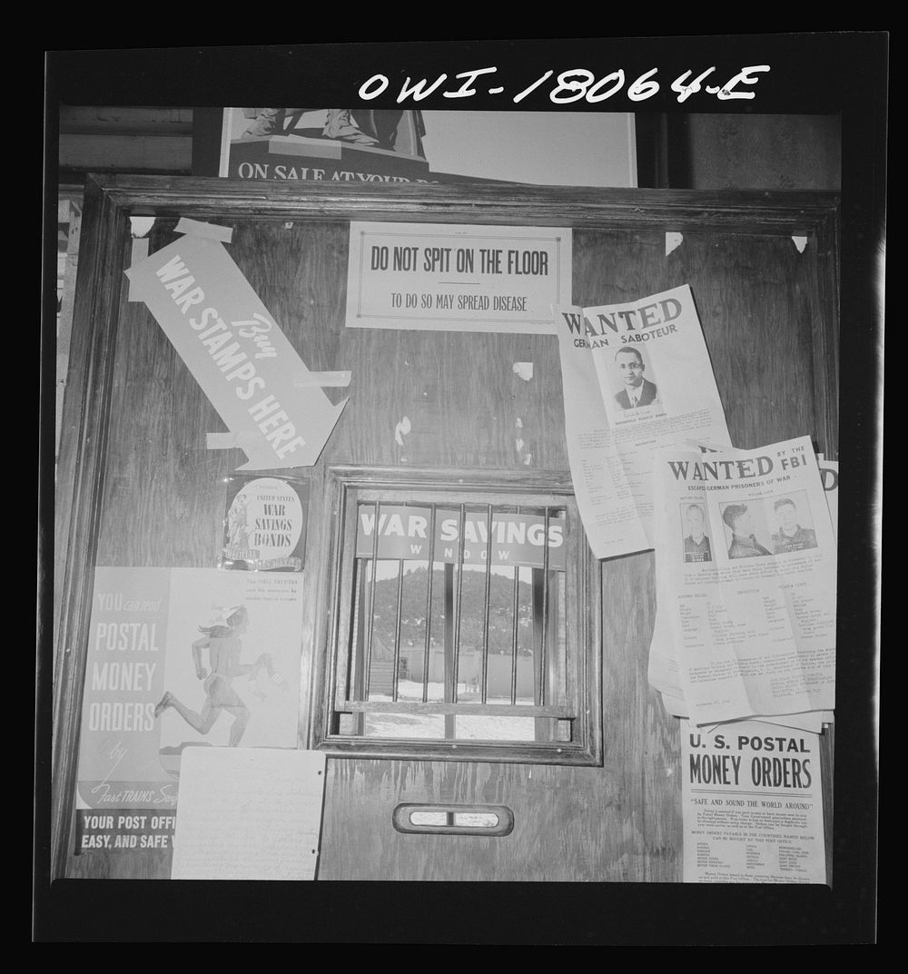 Trampas, New Mexico. Post office in the general store. Sourced from the Library of Congress.