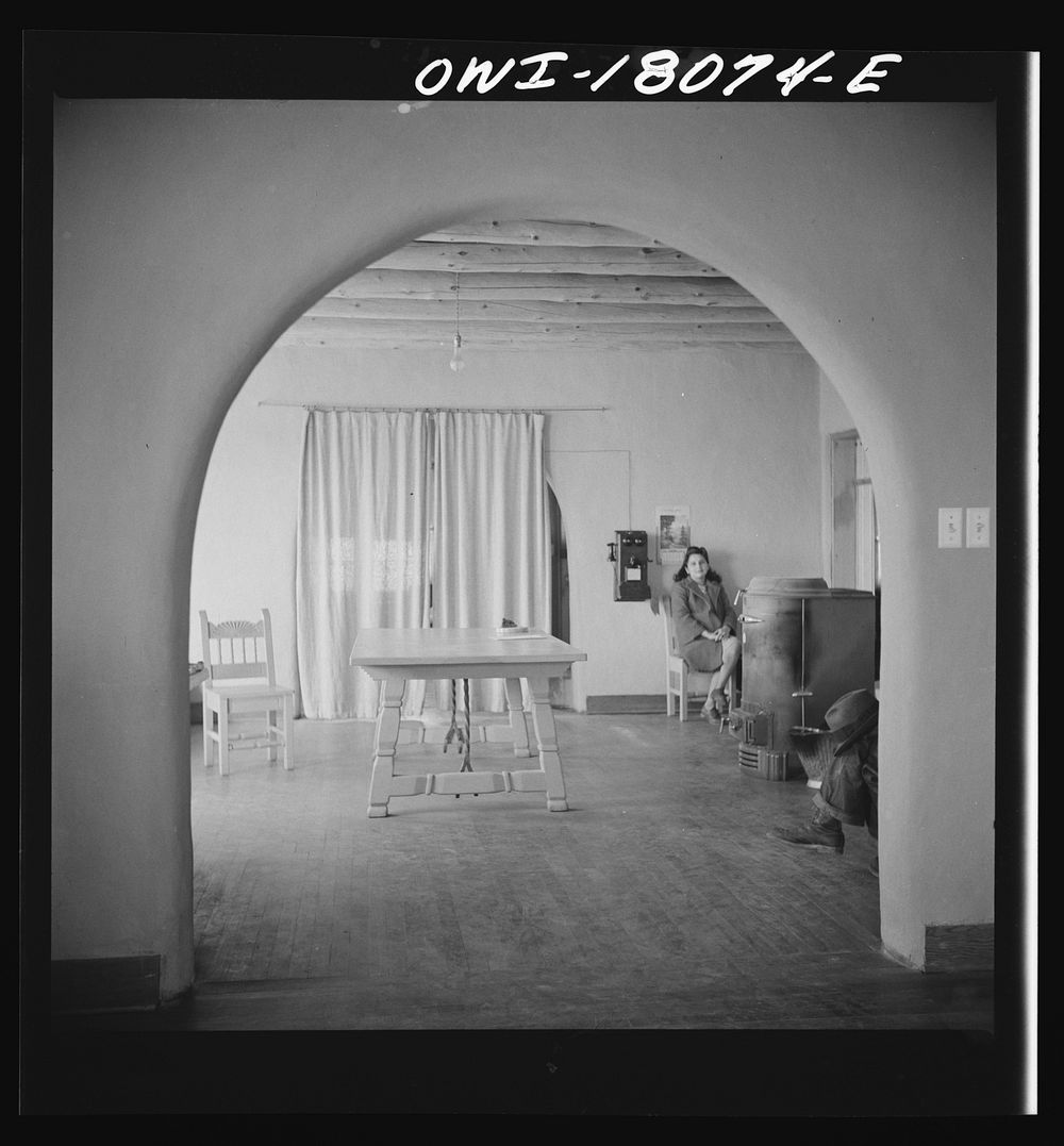 Questa (vicinity), New Mexico. Clinic operated by the Taos County cooperative health association. Sourced from the Library…