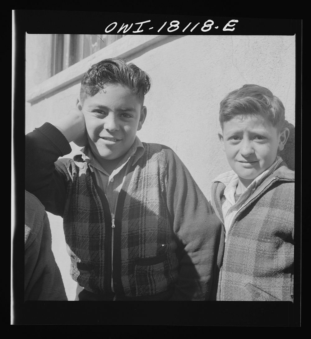 Questa, New Mexico. Grade school children. Sourced from the Library of Congress.