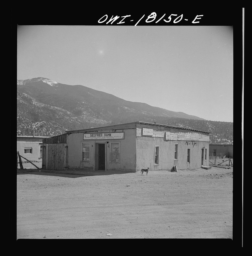 Questa, New Mexico. A general store. Sourced from the Library of Congress.