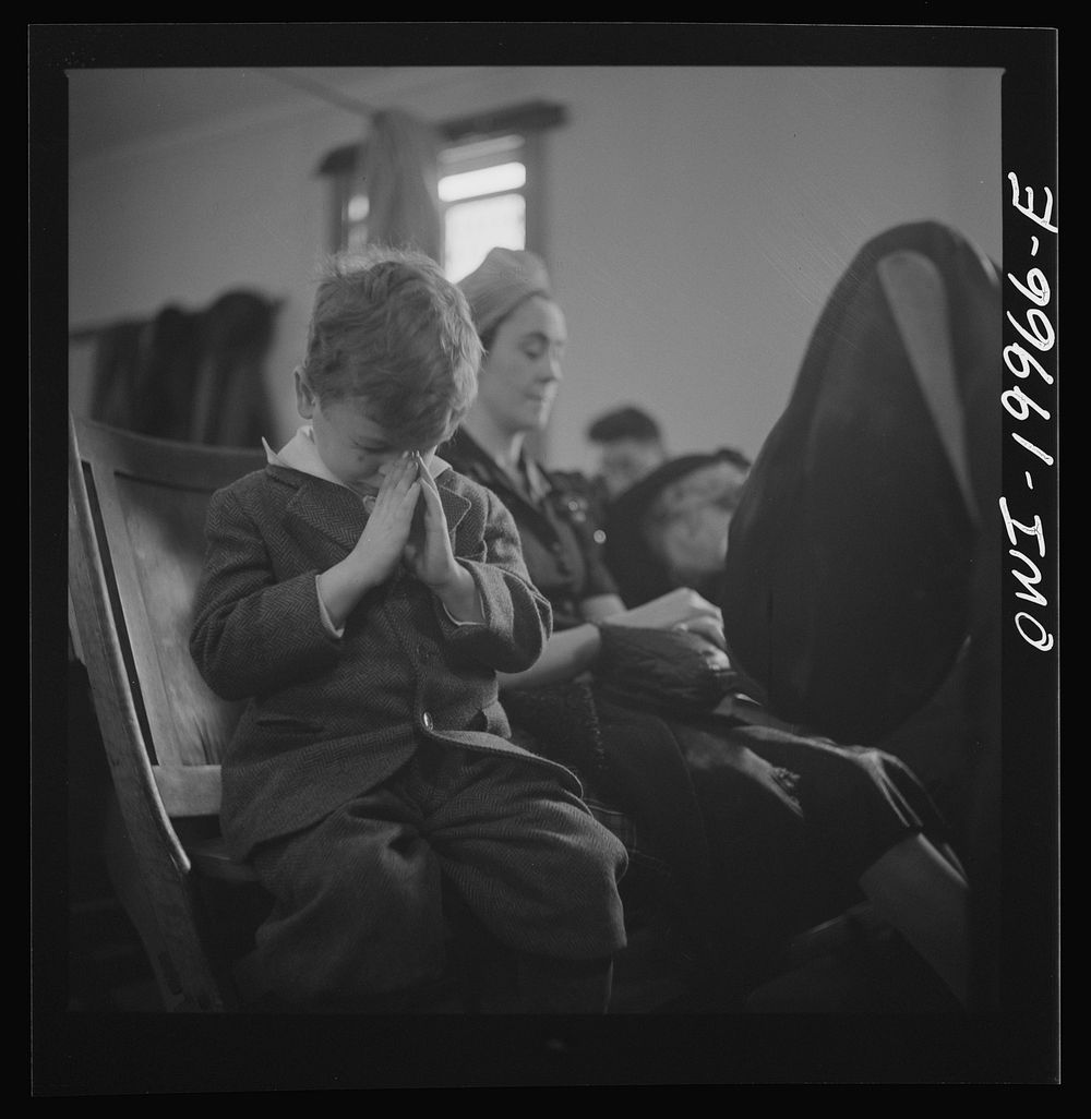 Washington, D.C. Members of the congregation during the sermon at the First Wesleyan Methodist Church. Sourced from the…