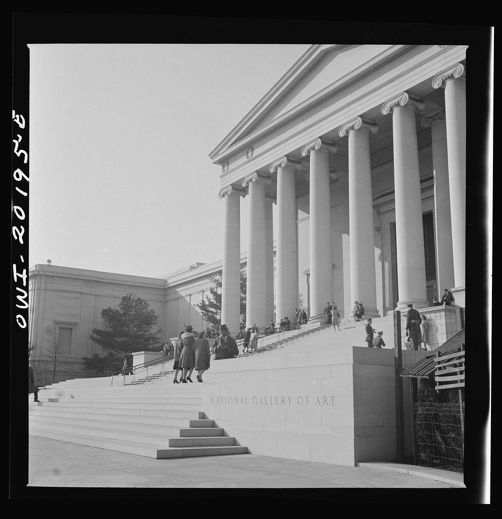 Washington, D.C. Steps of the National Gallery of Art. Sourced from the Library of Congress.