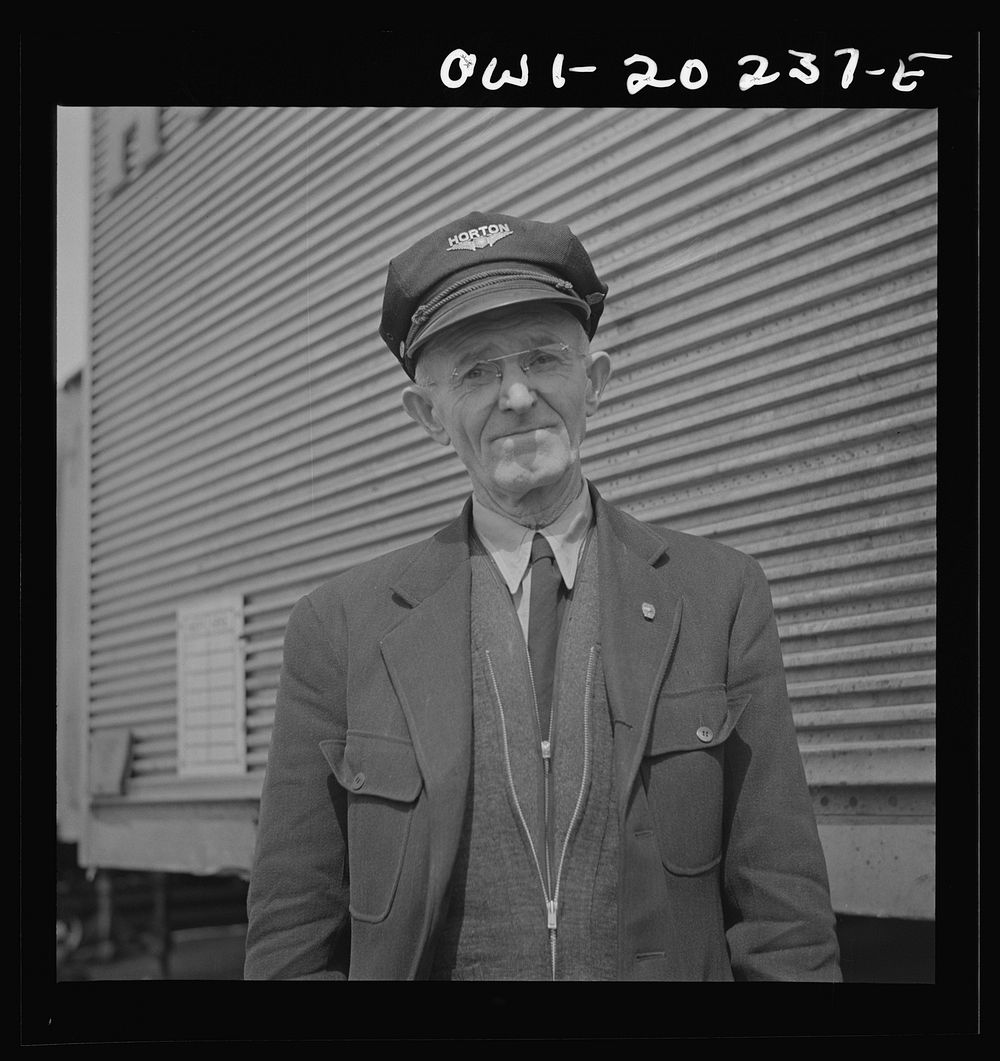 [Untitled photo, possibly related to: Baltimore, Maryland. Pop Ward, one of the oldest drivers working for the Associated…