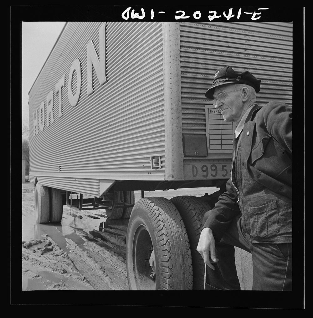 Baltimore, Maryland. Pop Ward, one of the oldest drivers working for the Associated Transport Company. Sourced from the…