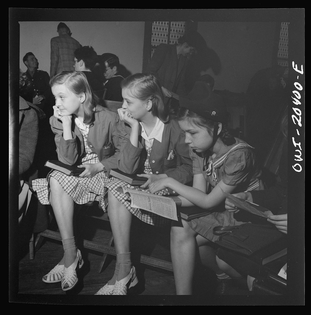 Washington, D.C. Sunday school classes at the First Wesleyan Methodist church. Sourced from the Library of Congress.