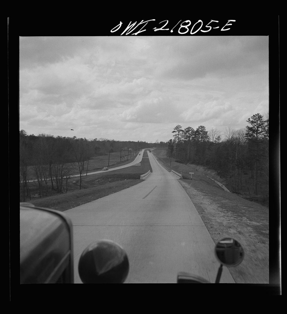 Greenville, South Carolina. U.S. Highway 29 seen from an Associated Transport Company truck. Sourced from the Library of…